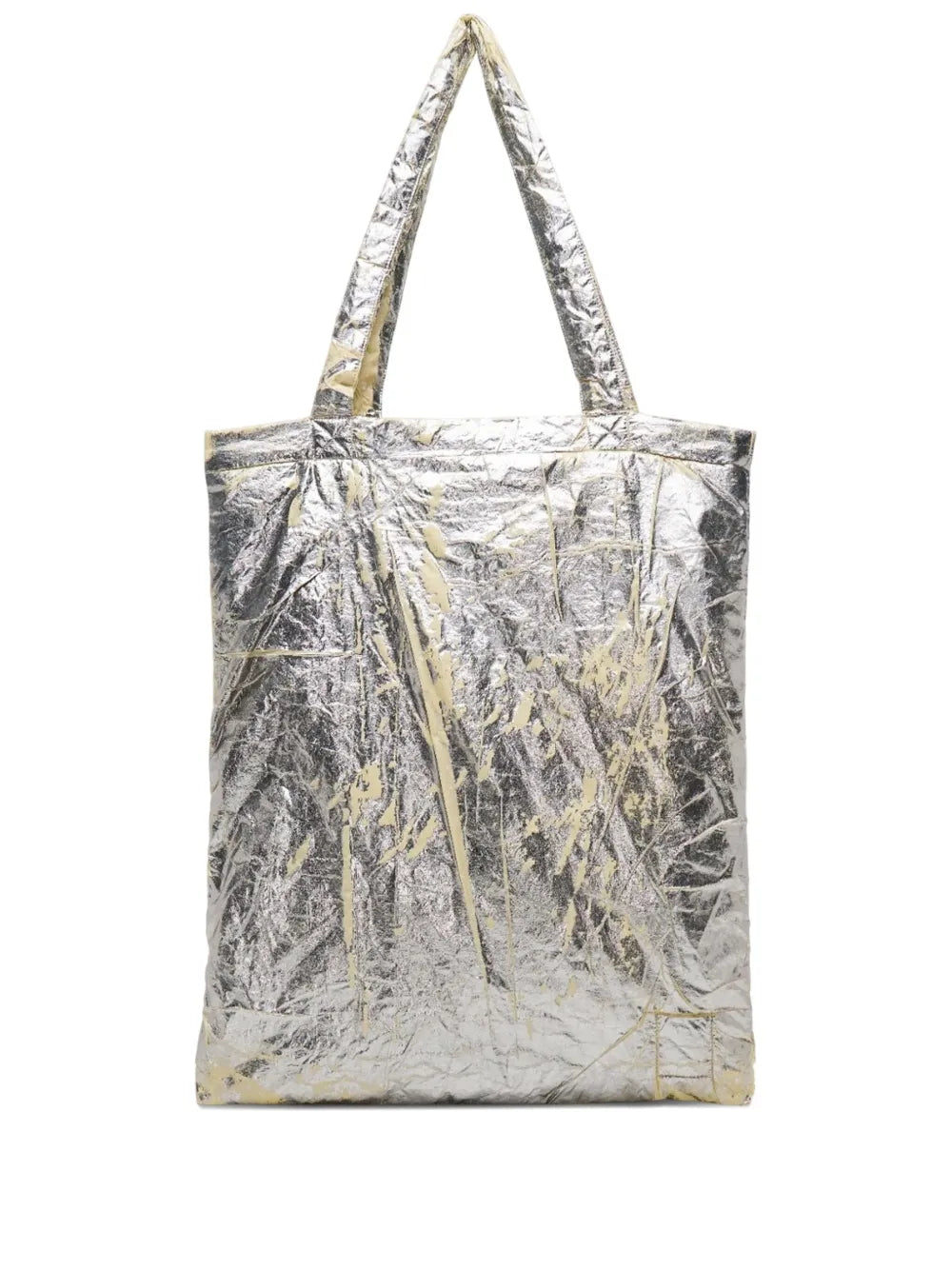 palladium foil shopper tote bag