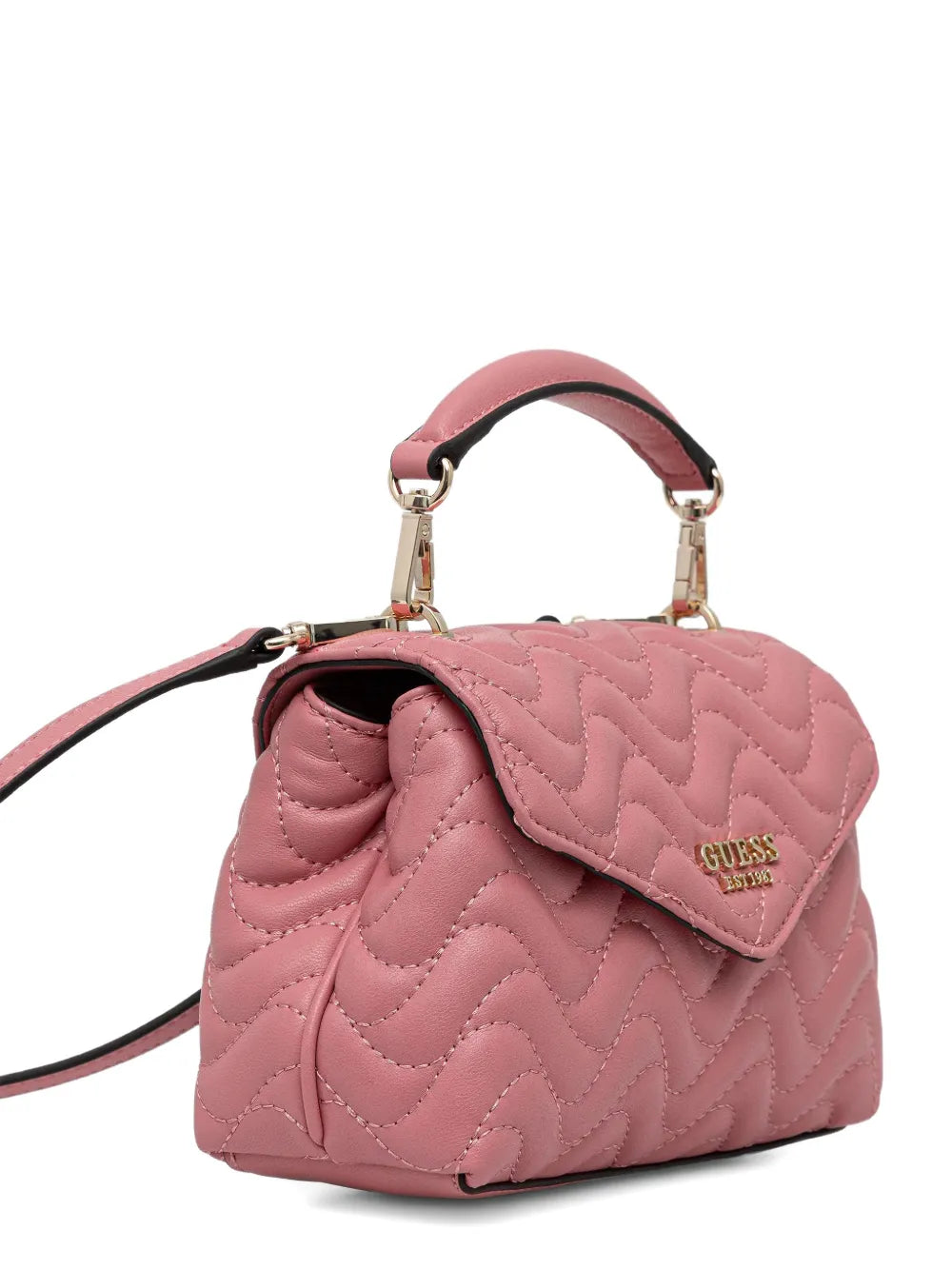 quilted top-handle cross body bag