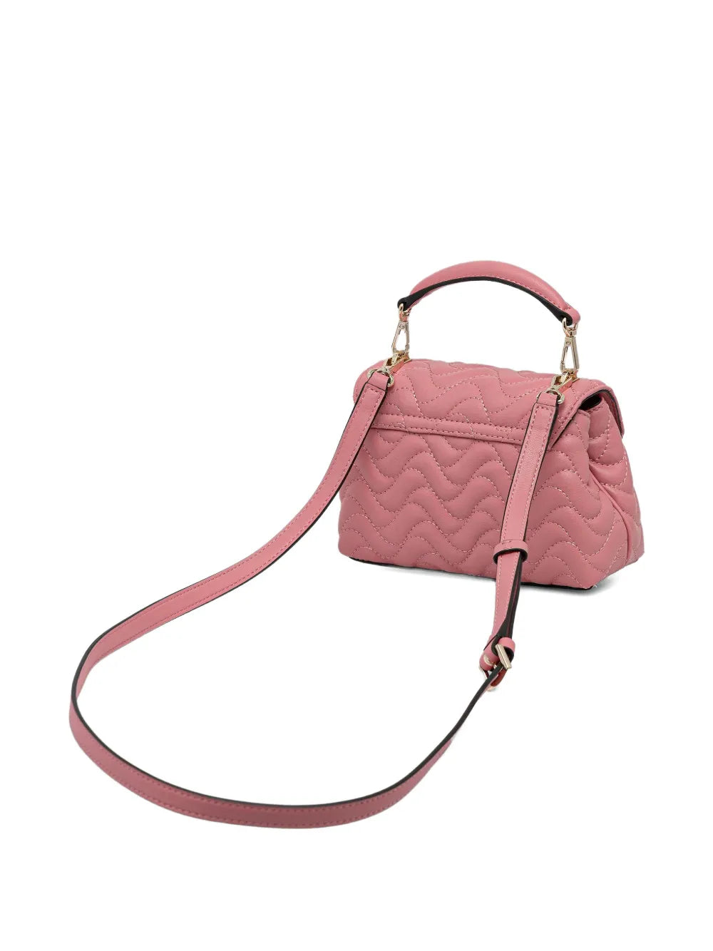 quilted top-handle cross body bag