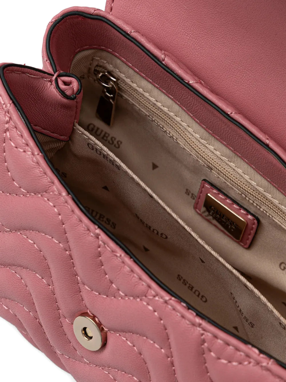 quilted top-handle cross body bag