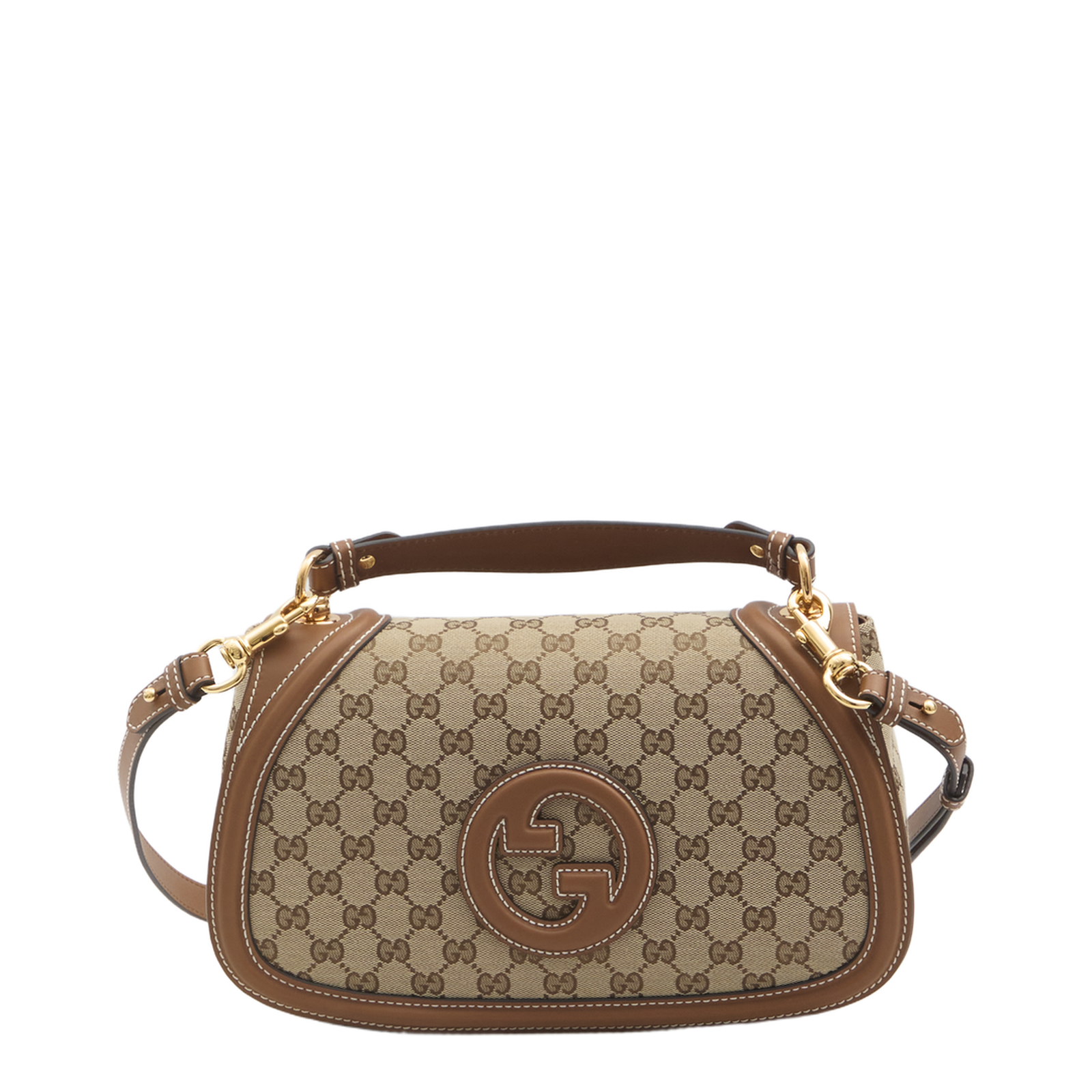Blondie Large Canvas Top Handle Bag - Brown