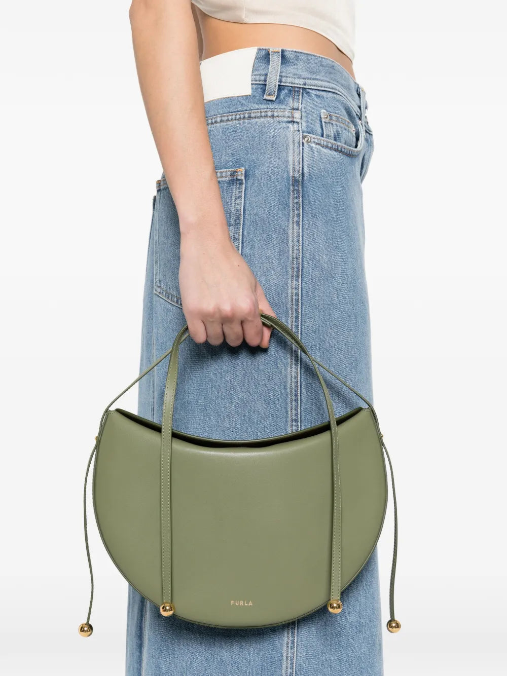 small Moonstone logo-print shoulder bag