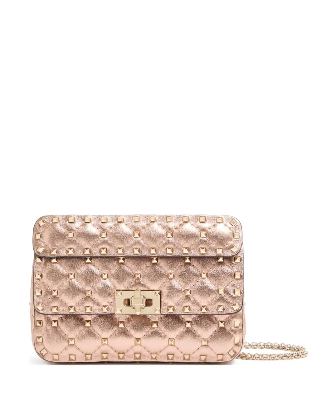 small Rockstud Spike quilted cross body bag