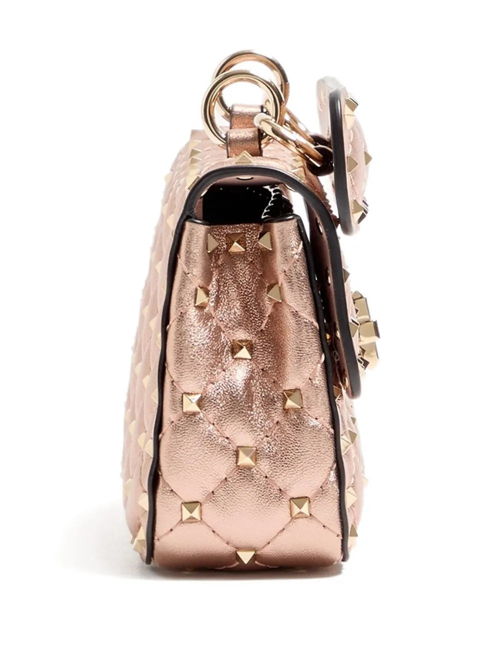small Rockstud Spike quilted cross body bag
