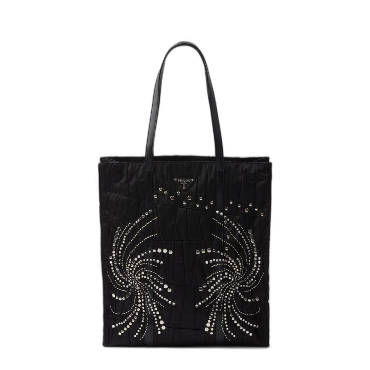Black Re-Nylon Large Tote Bag