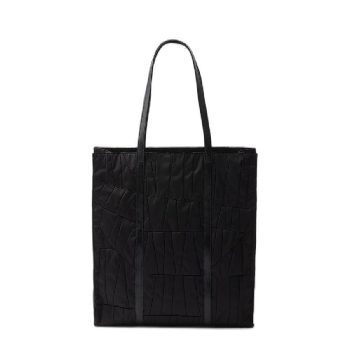 Black Re-Nylon Large Tote Bag