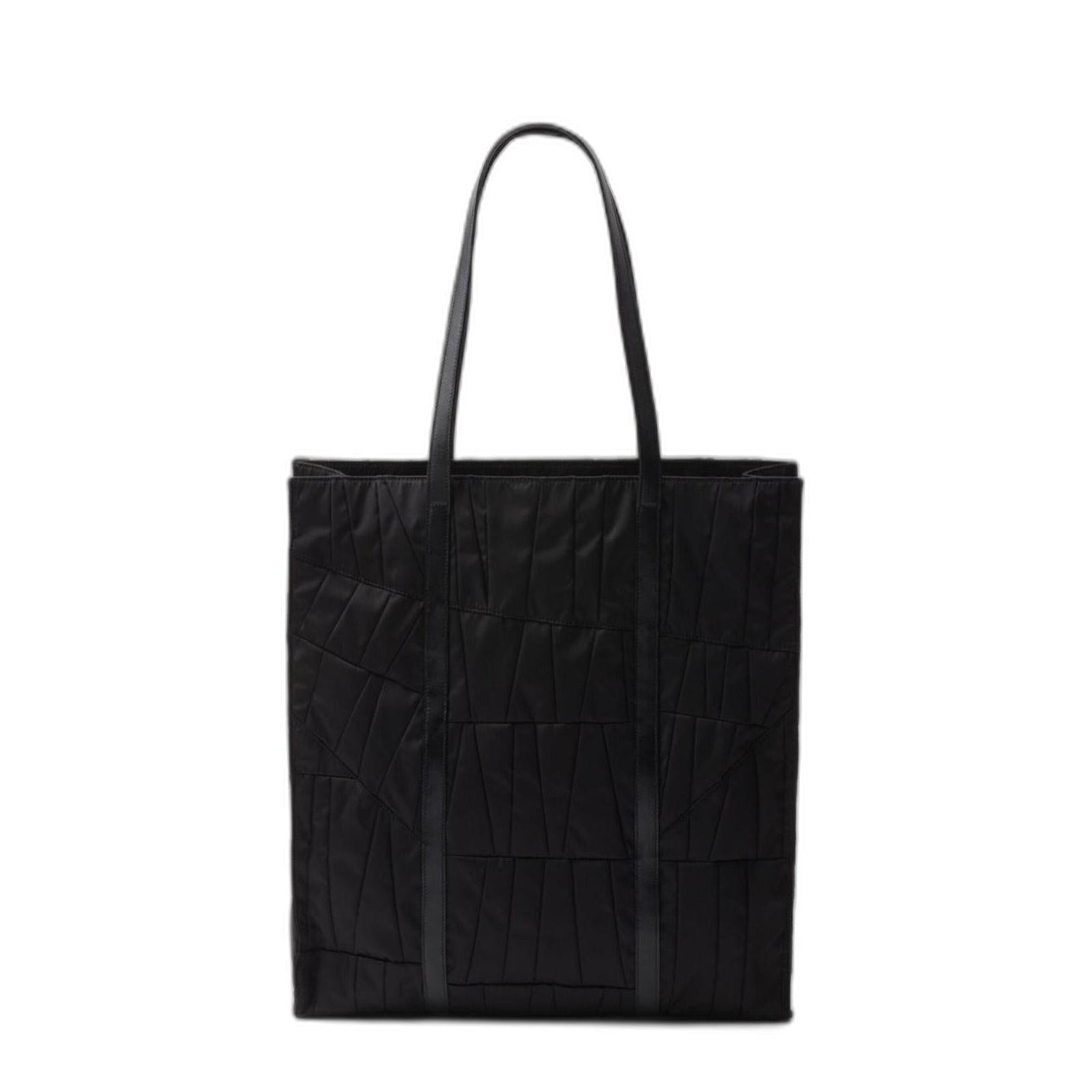 Black Re-Nylon Large Tote Bag