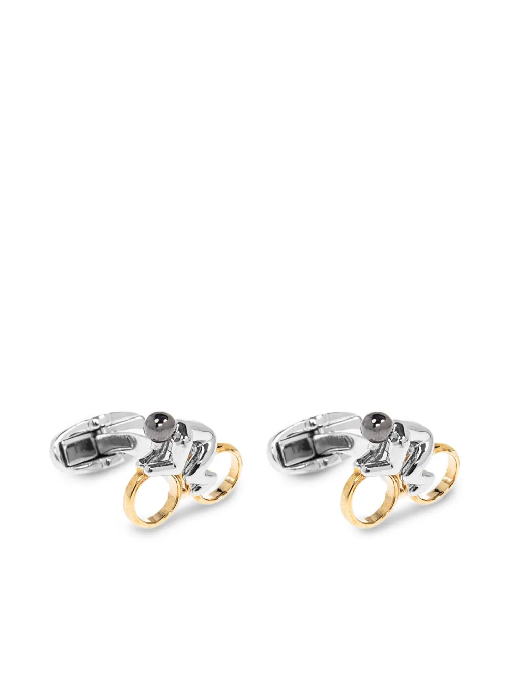 Cyclist cufflinks