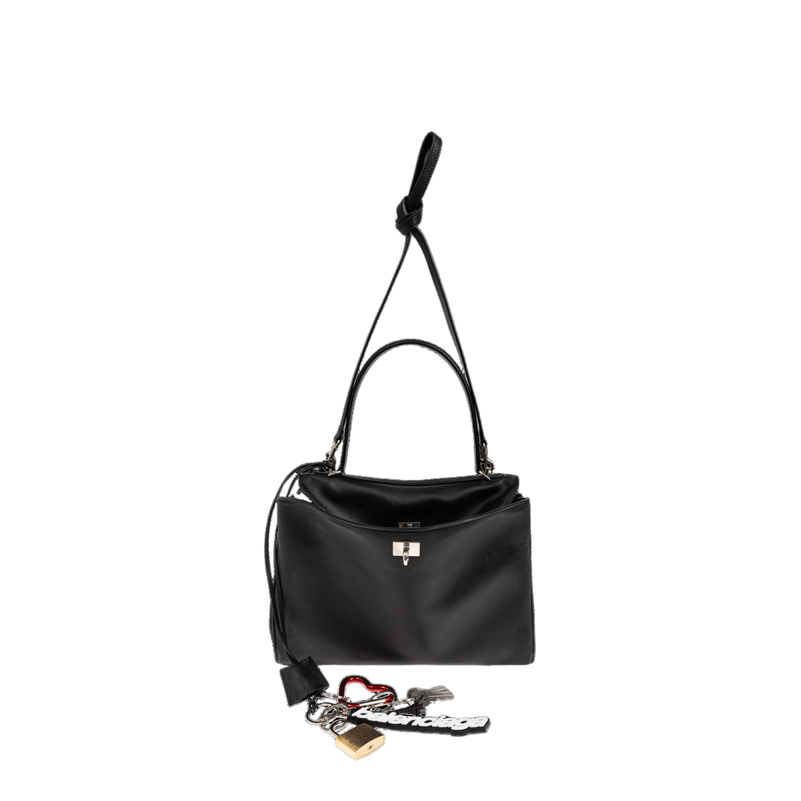 Rodeo Handbag Medium With One Charm in Black