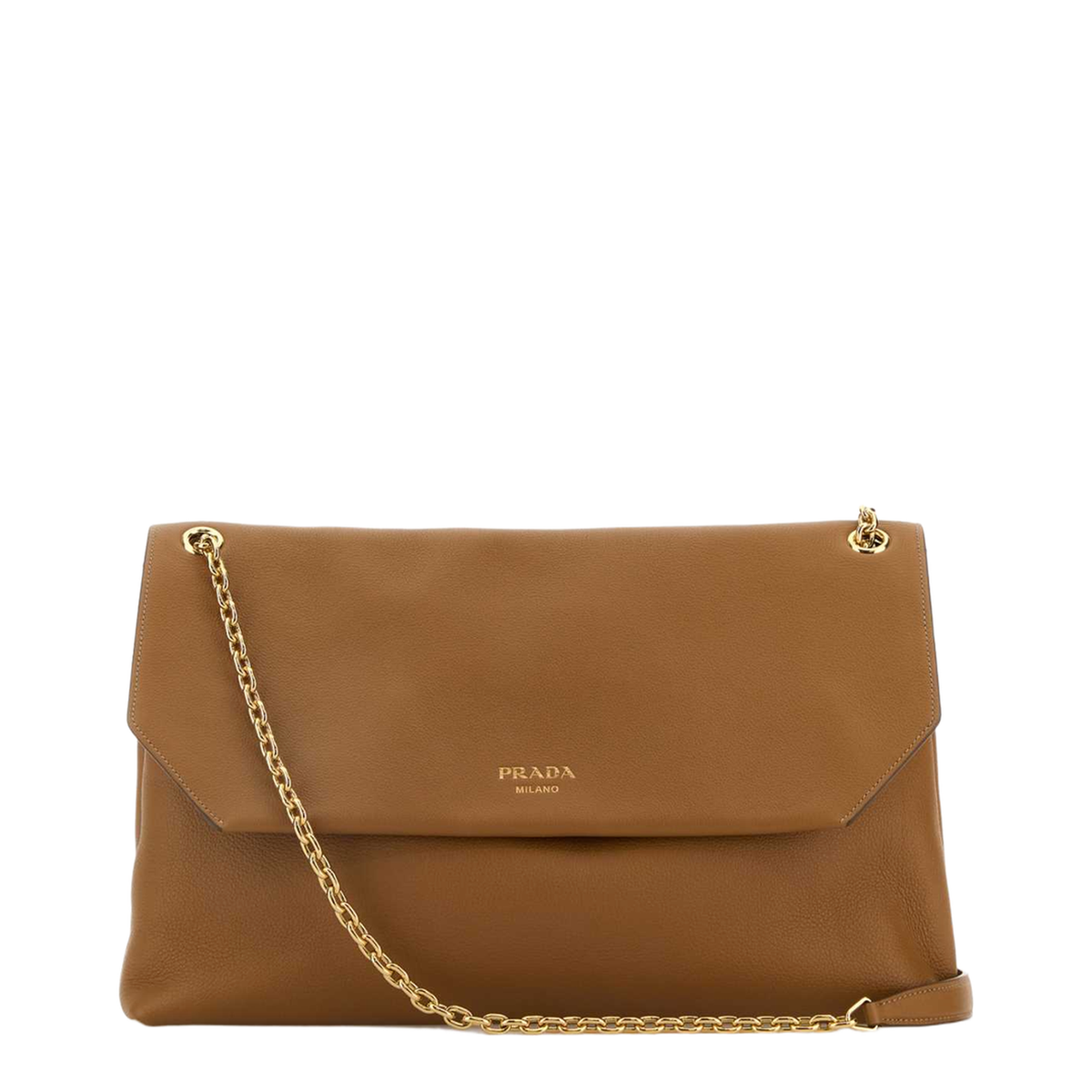 Camel Leather Shoulder Bag