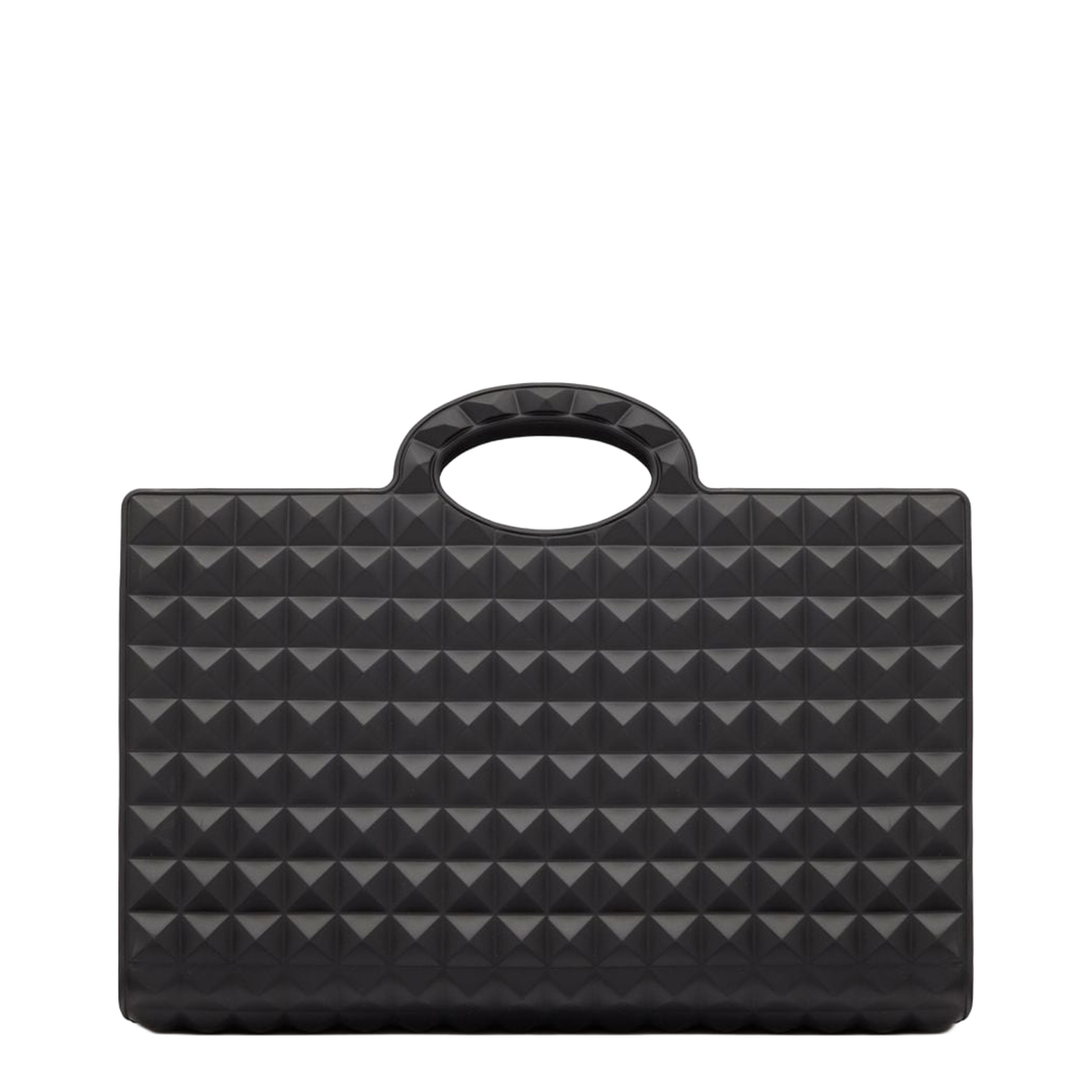 Black Rubber Le Troisième Shopping Bag