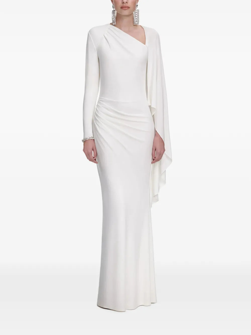 draped maxi dress