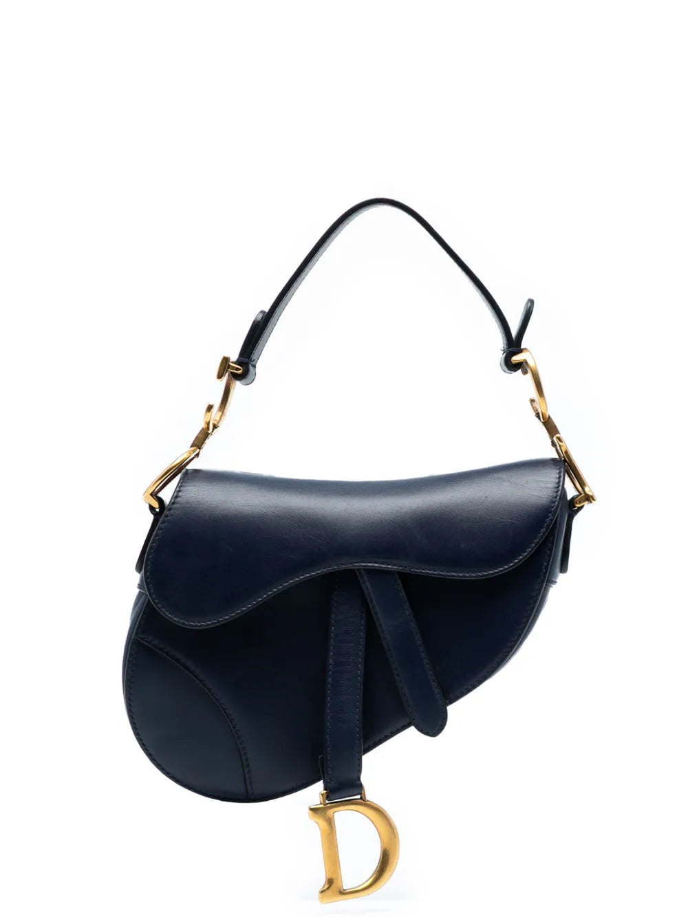 2018 Mini Smooth Calfskin Saddle Bag satchel
