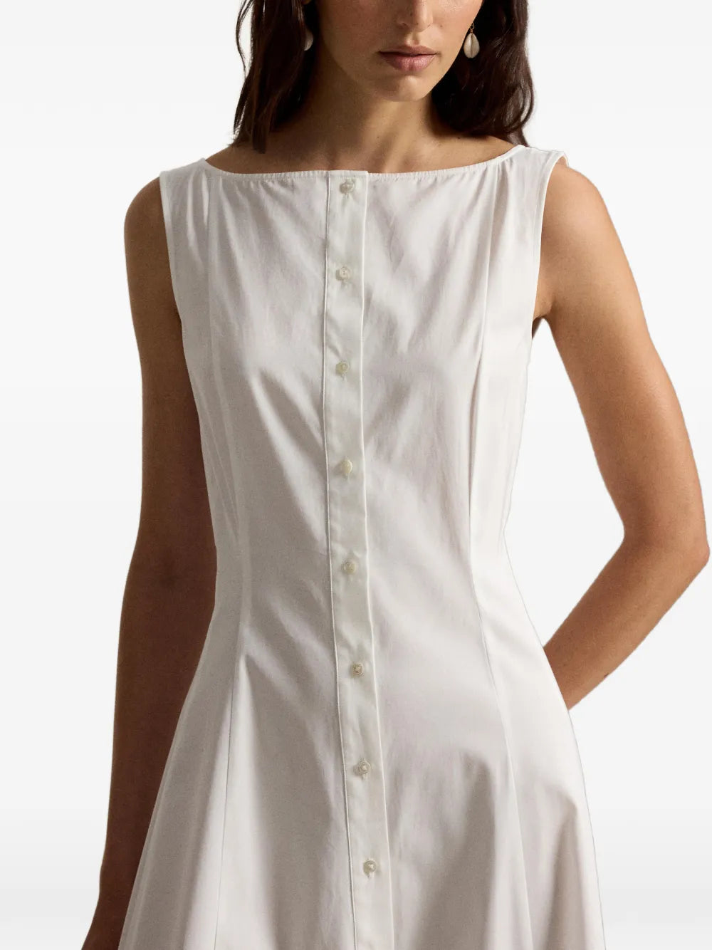 button-up midi dress