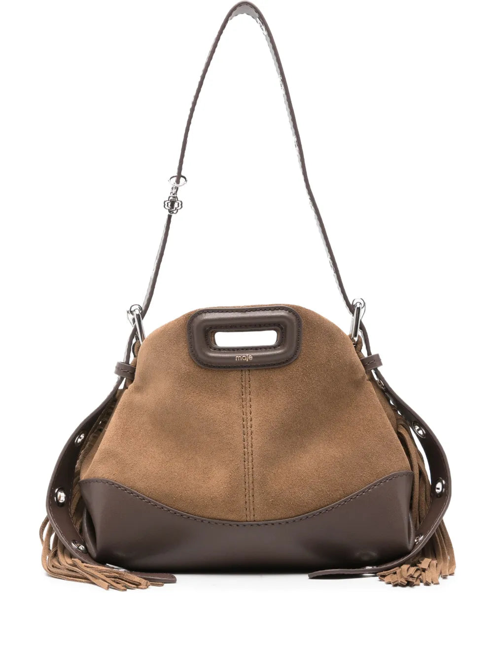 Miss M fringed strap shoulder bag