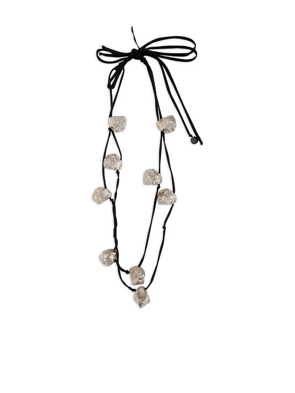 silver stone necklace