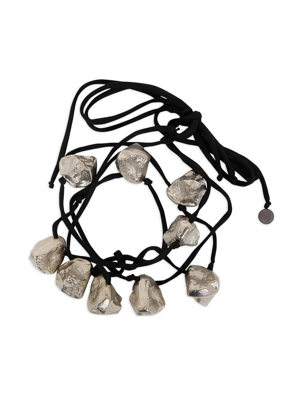 silver stone necklace