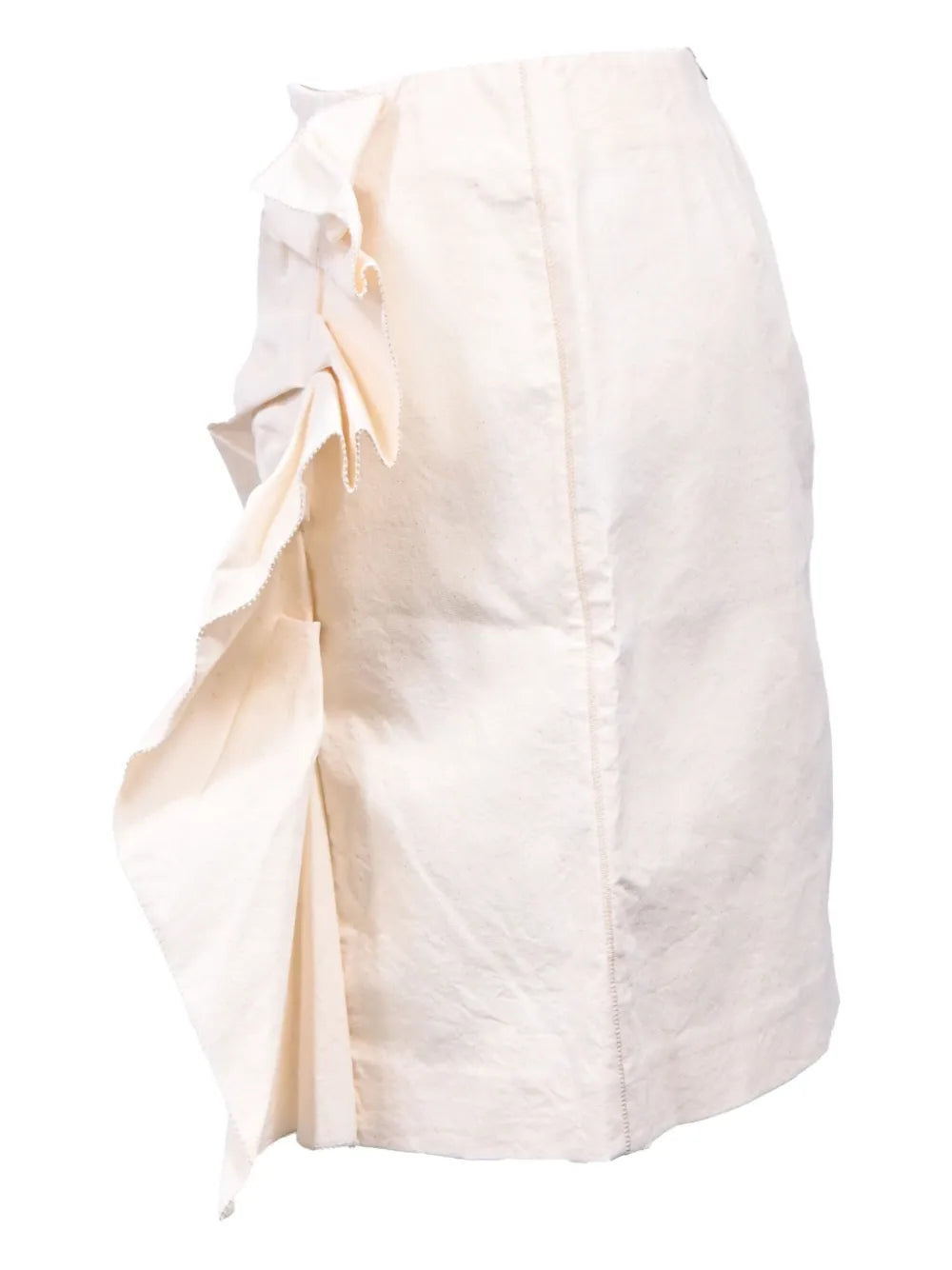 ruffled mini skirt