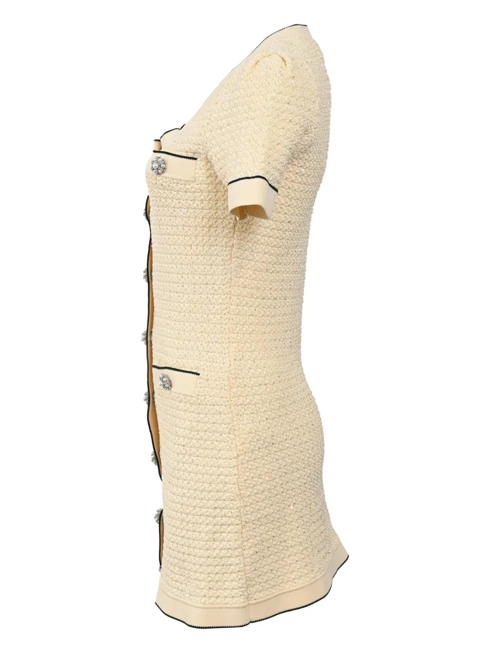 sequin knitted mini dress