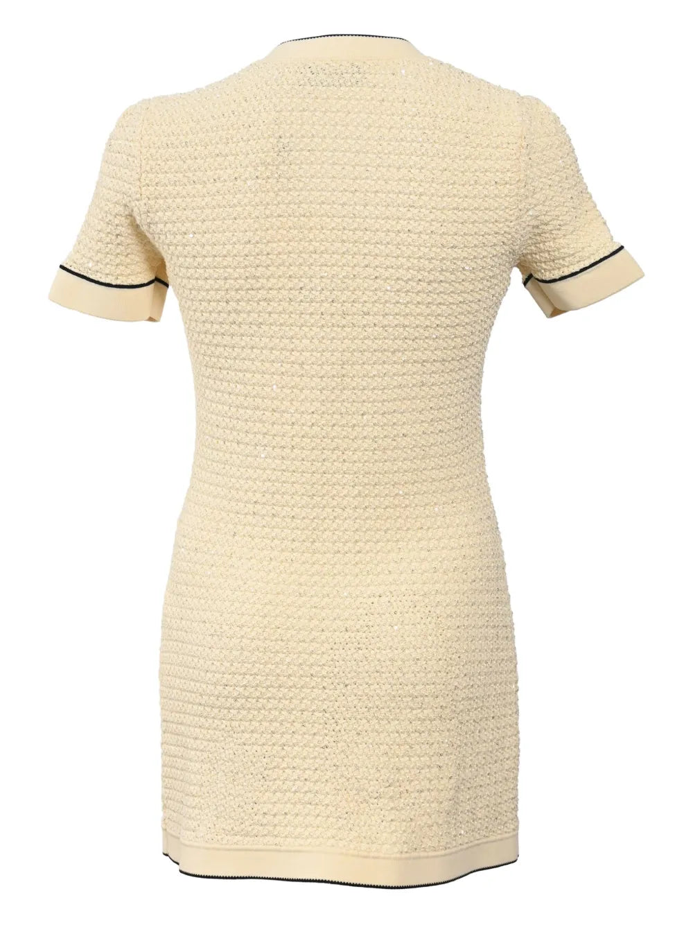 sequin knitted mini dress
