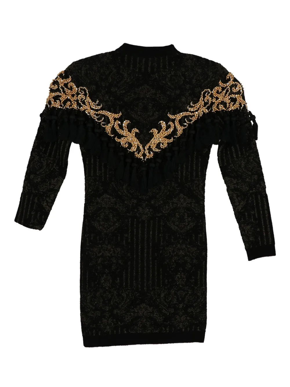 beaded knitted dress