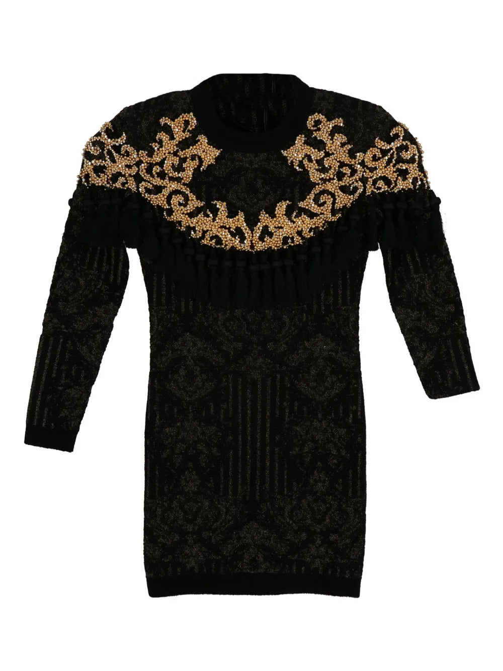 beaded knitted dress