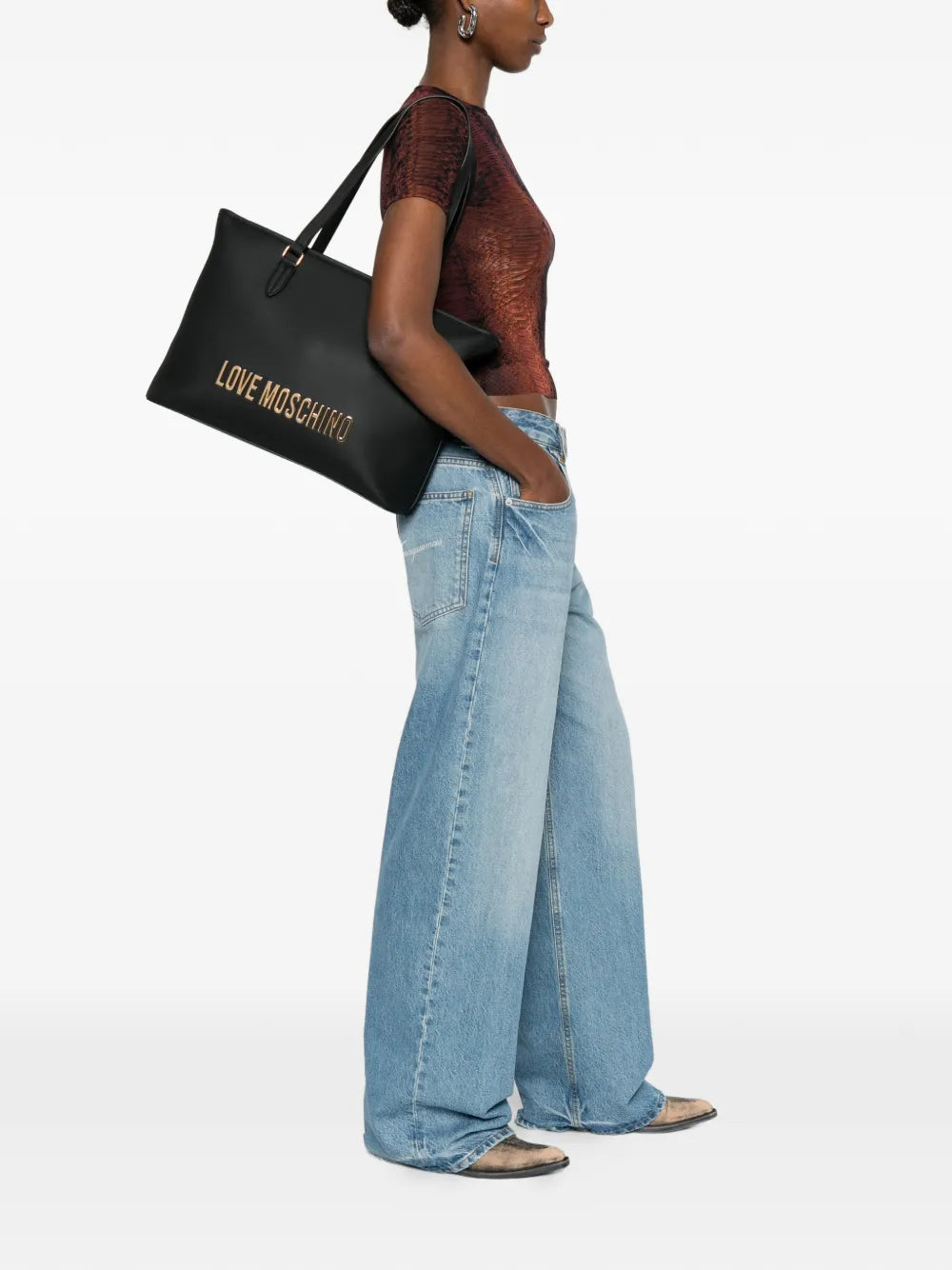 logo-plaque shoulder bag
