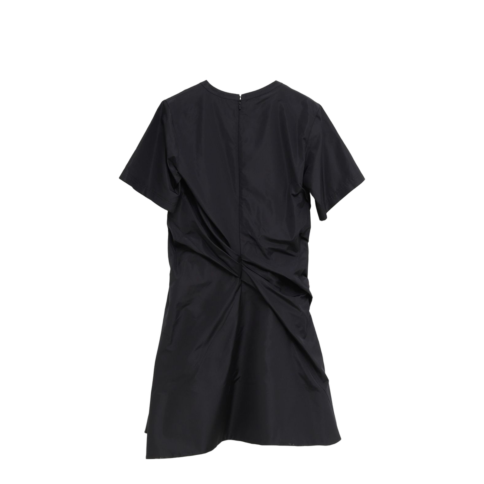 Draped Dress in Silk Black