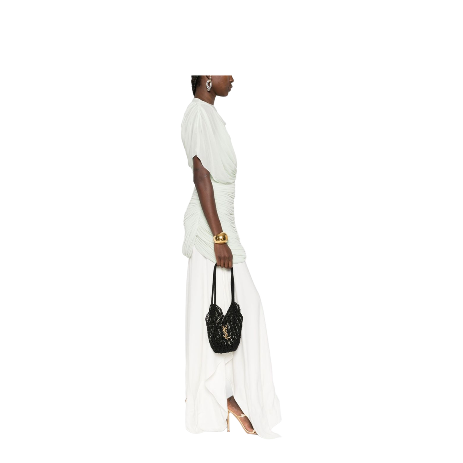 Cassandre Large Crochet Tote Bags - Black