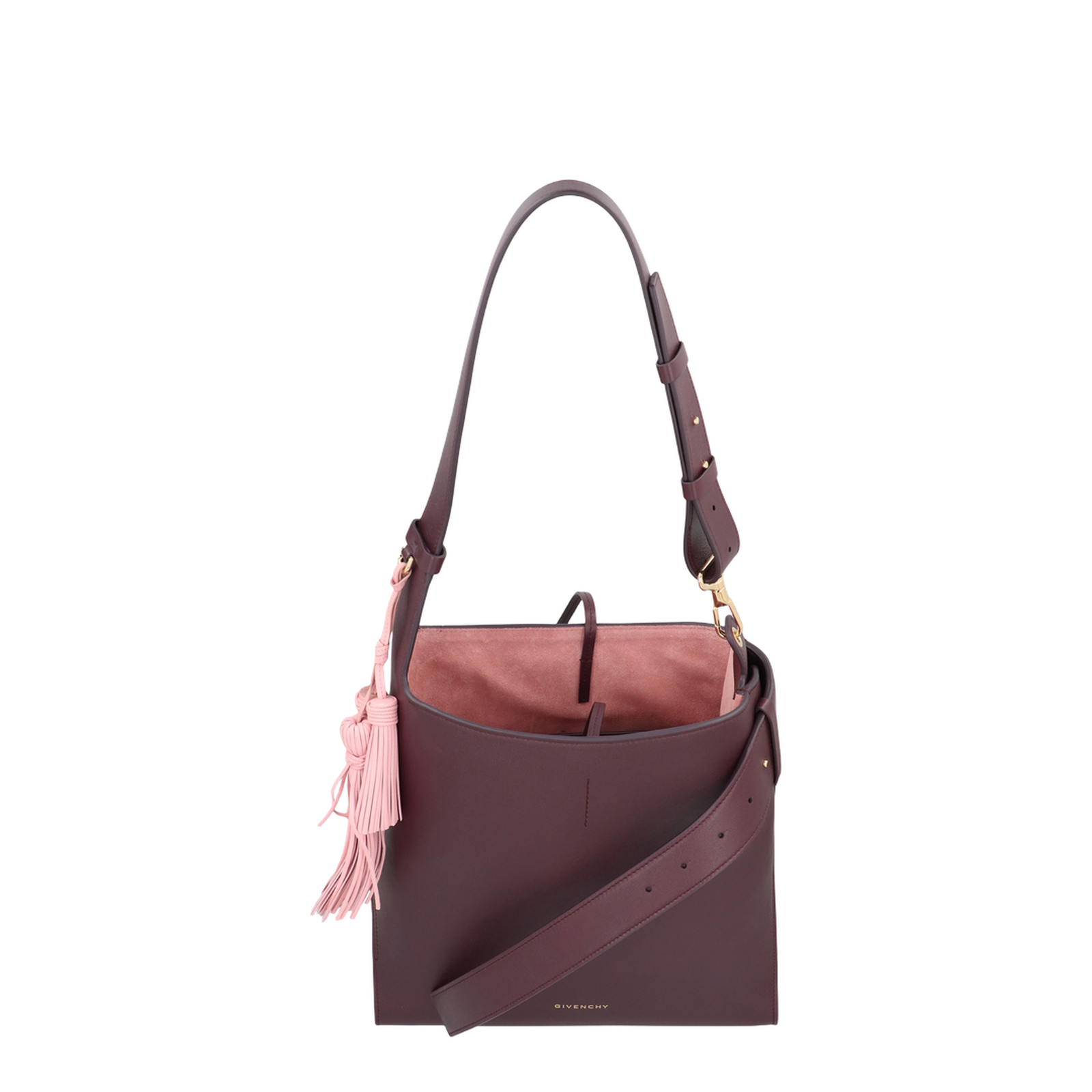 Medium Day Hobo Bag in Burgundy
