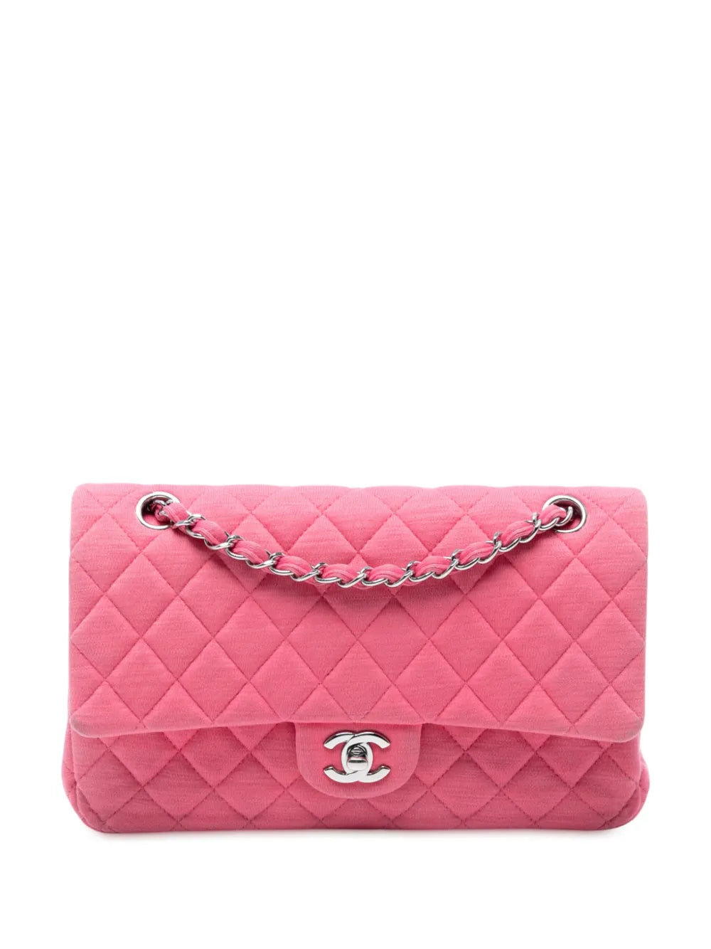 2014 Medium Classic Jersey Double Flap shoulder bag