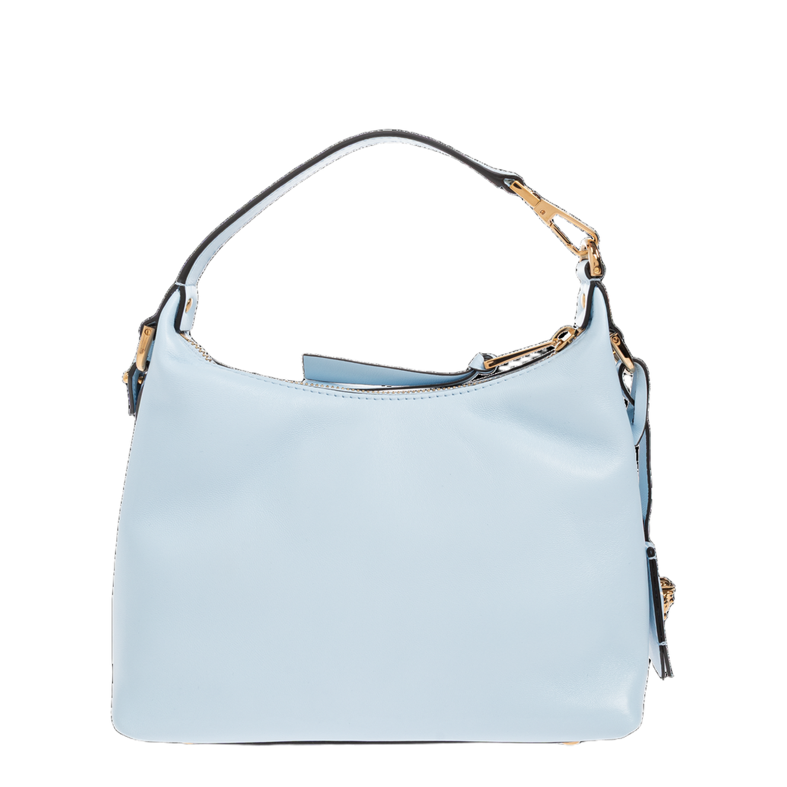 Tag Nappa Hobo Bag Leather Light Blue