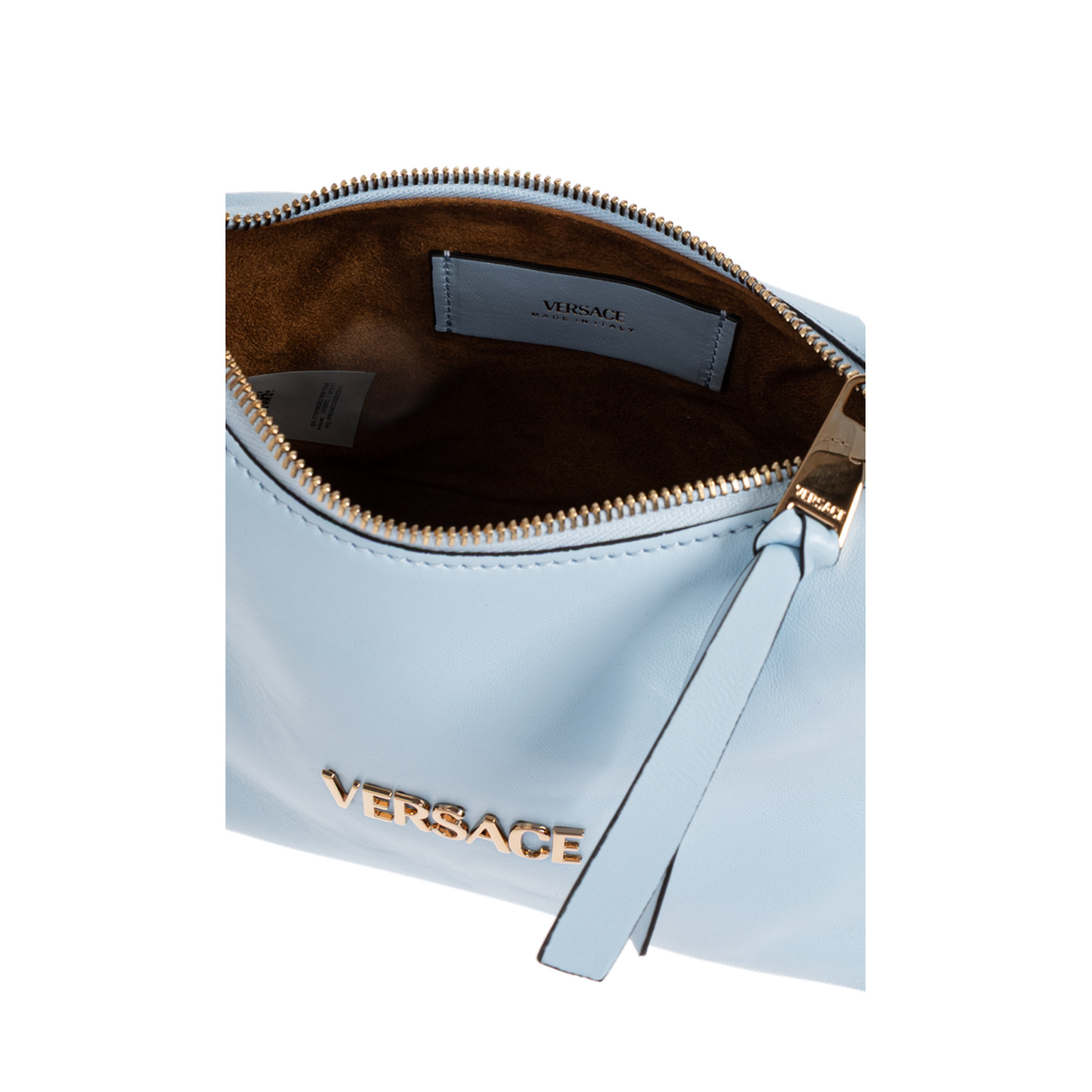 Tag Nappa Hobo Bag Leather Light Blue