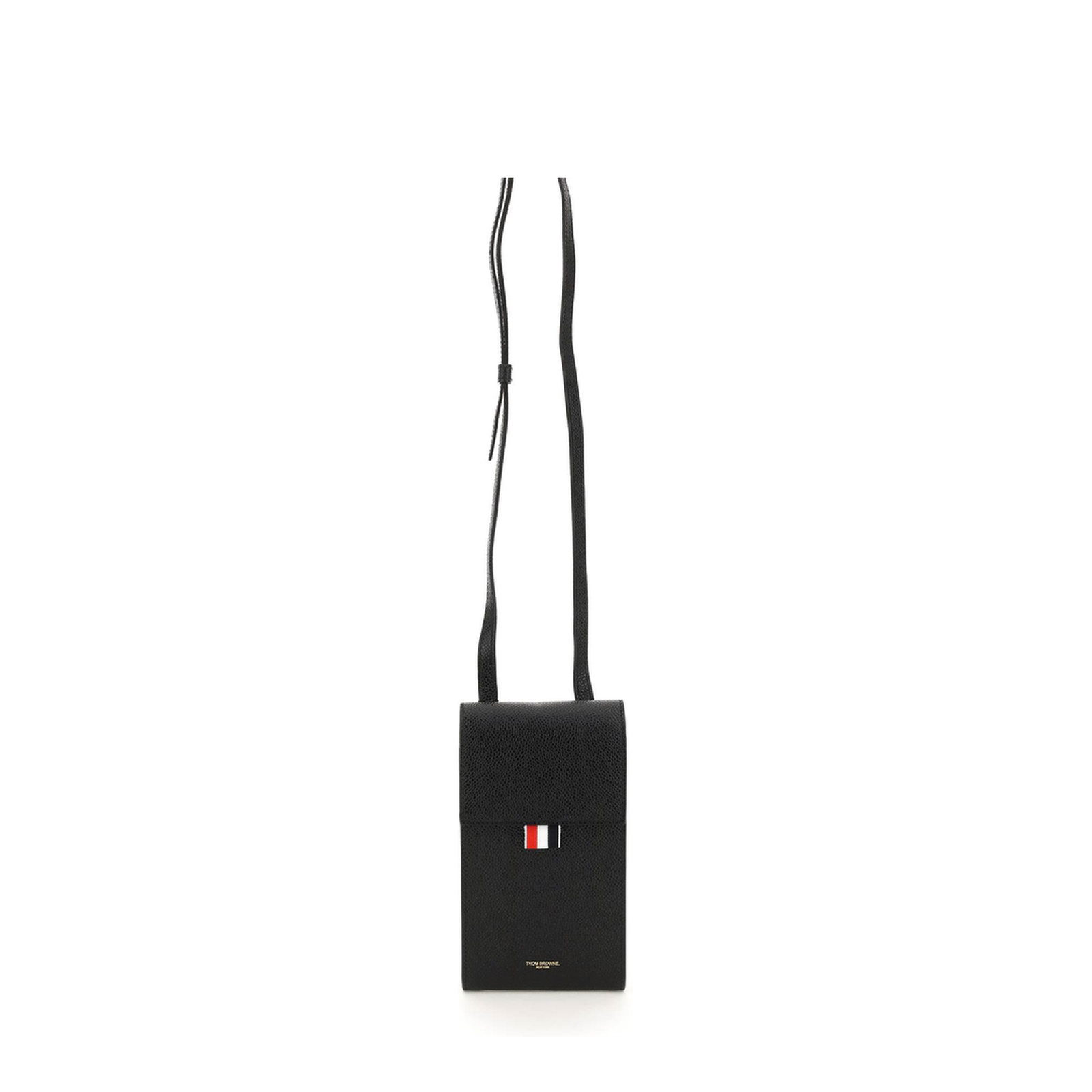 Crossbody Phone Holder Leather Black