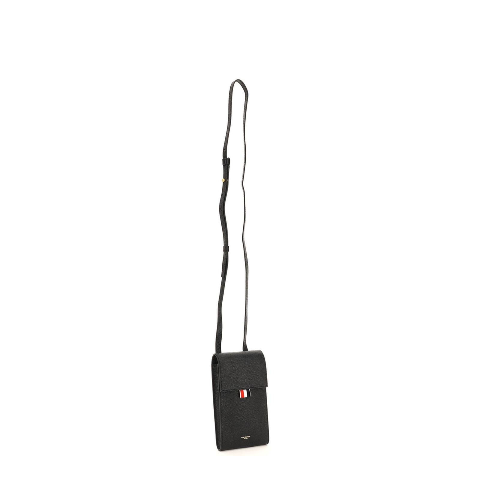 Crossbody Phone Holder Leather Black