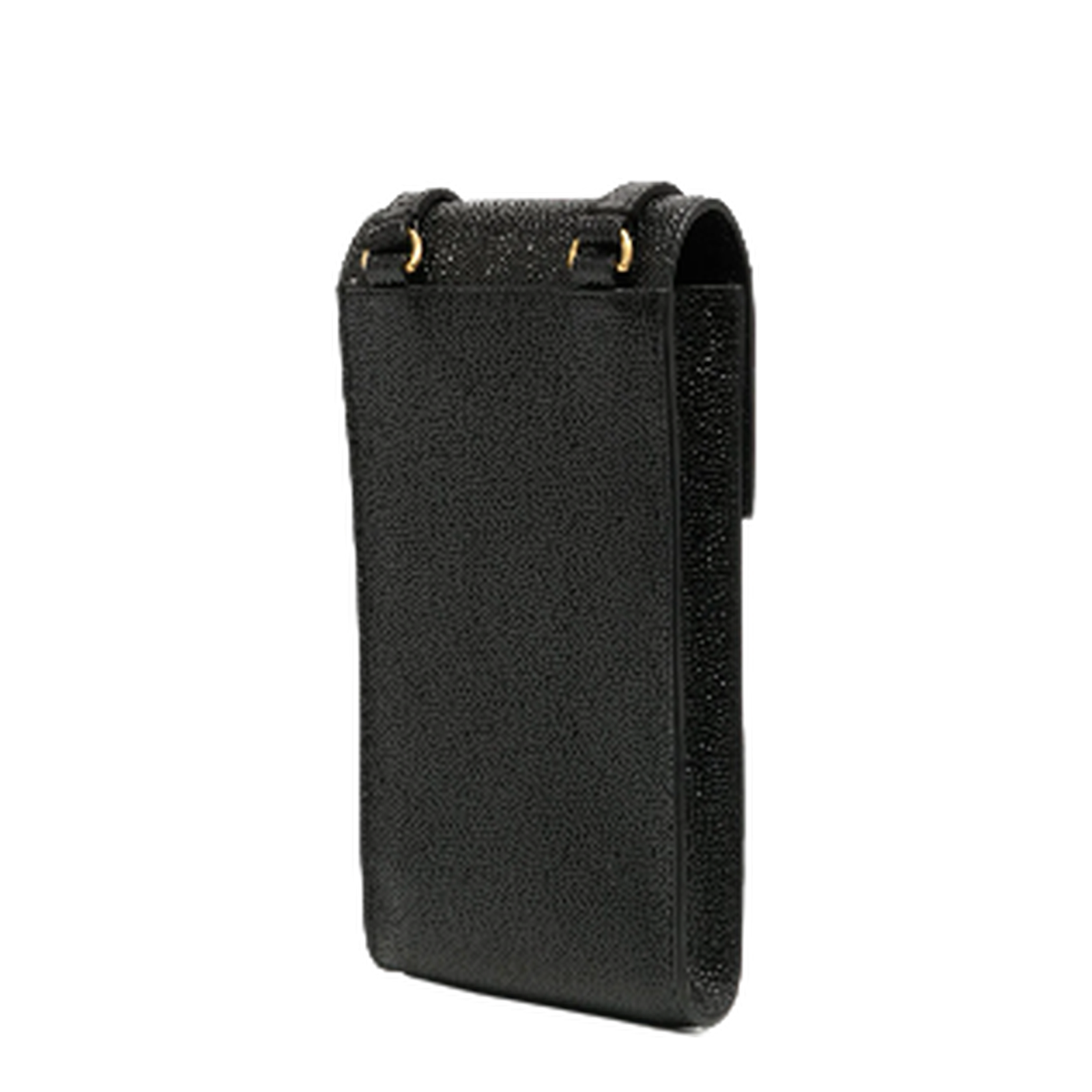 Crossbody Phone Holder Leather Black