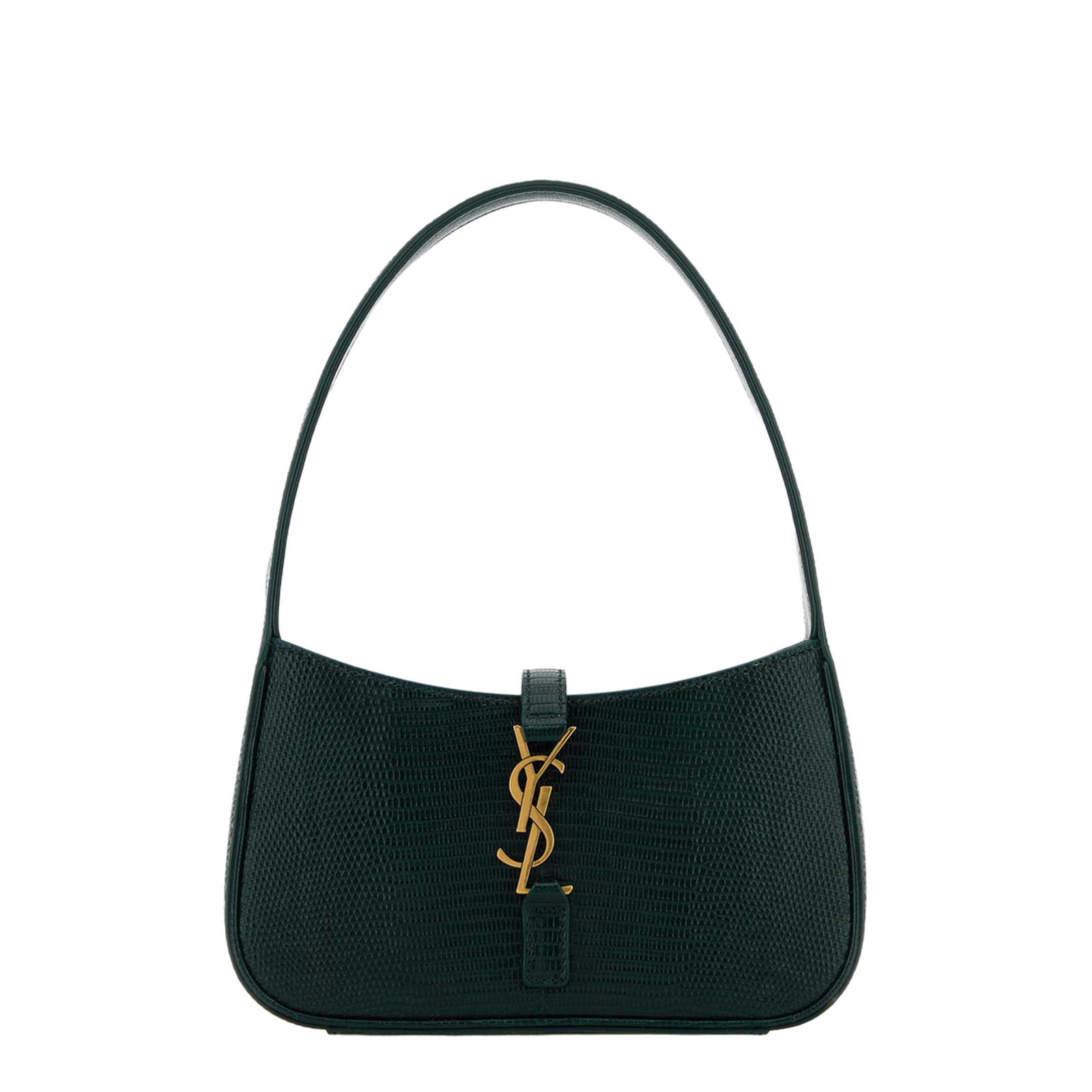 Lizard Mini Le 5 A 7 Shoulder Bag Leather Dark Green