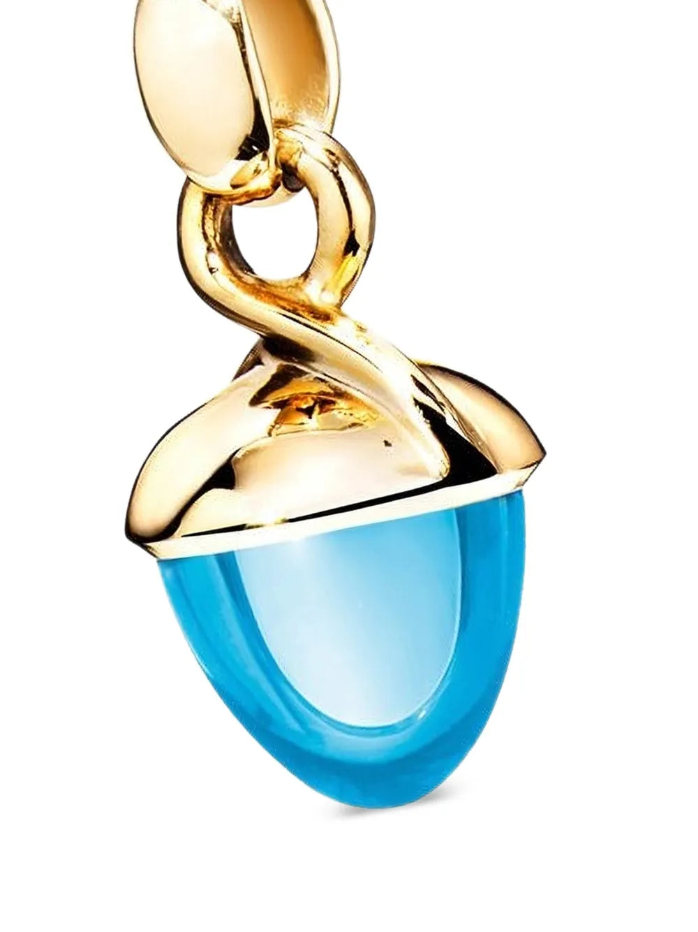 18K yellow gold Mikado Bouquet topaz pendant 