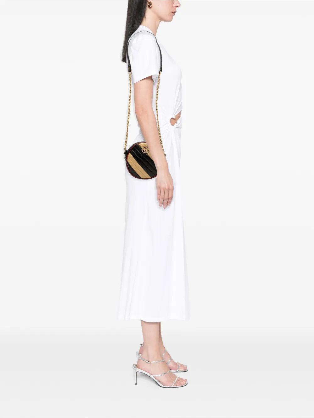 2016-2025 Mini GG Marmont Matelasse Leather Torchon Round crossbody bag