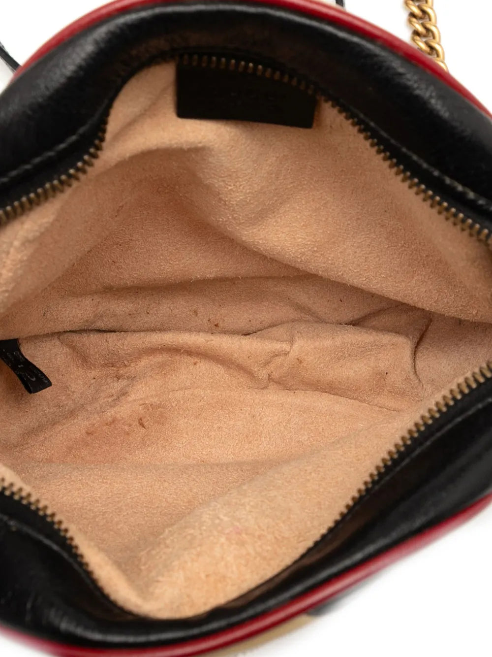 2016-2025 Mini GG Marmont Matelasse Leather Torchon Round crossbody bag