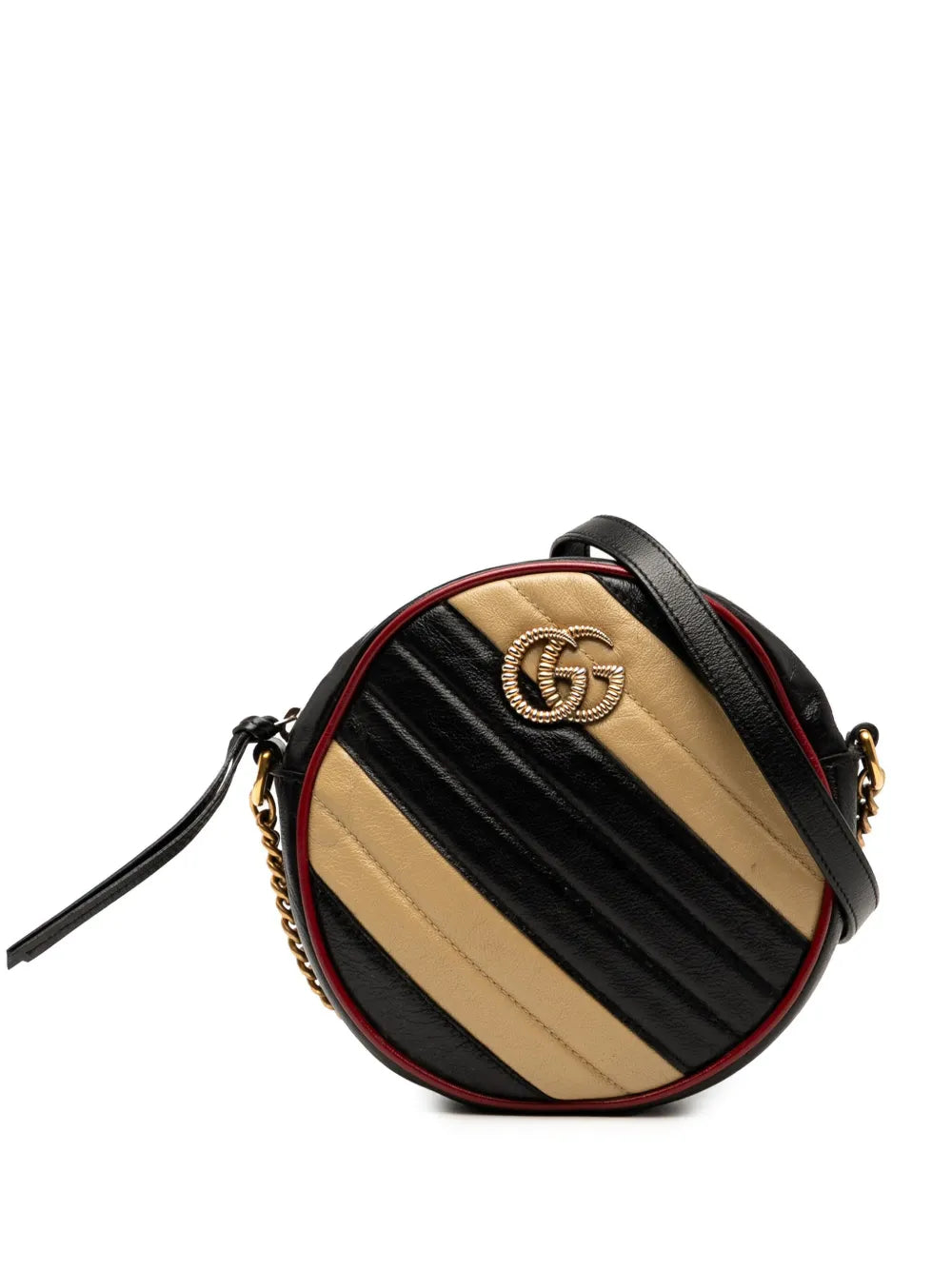 2016-2025 Mini GG Marmont Matelasse Leather Torchon Round crossbody bag