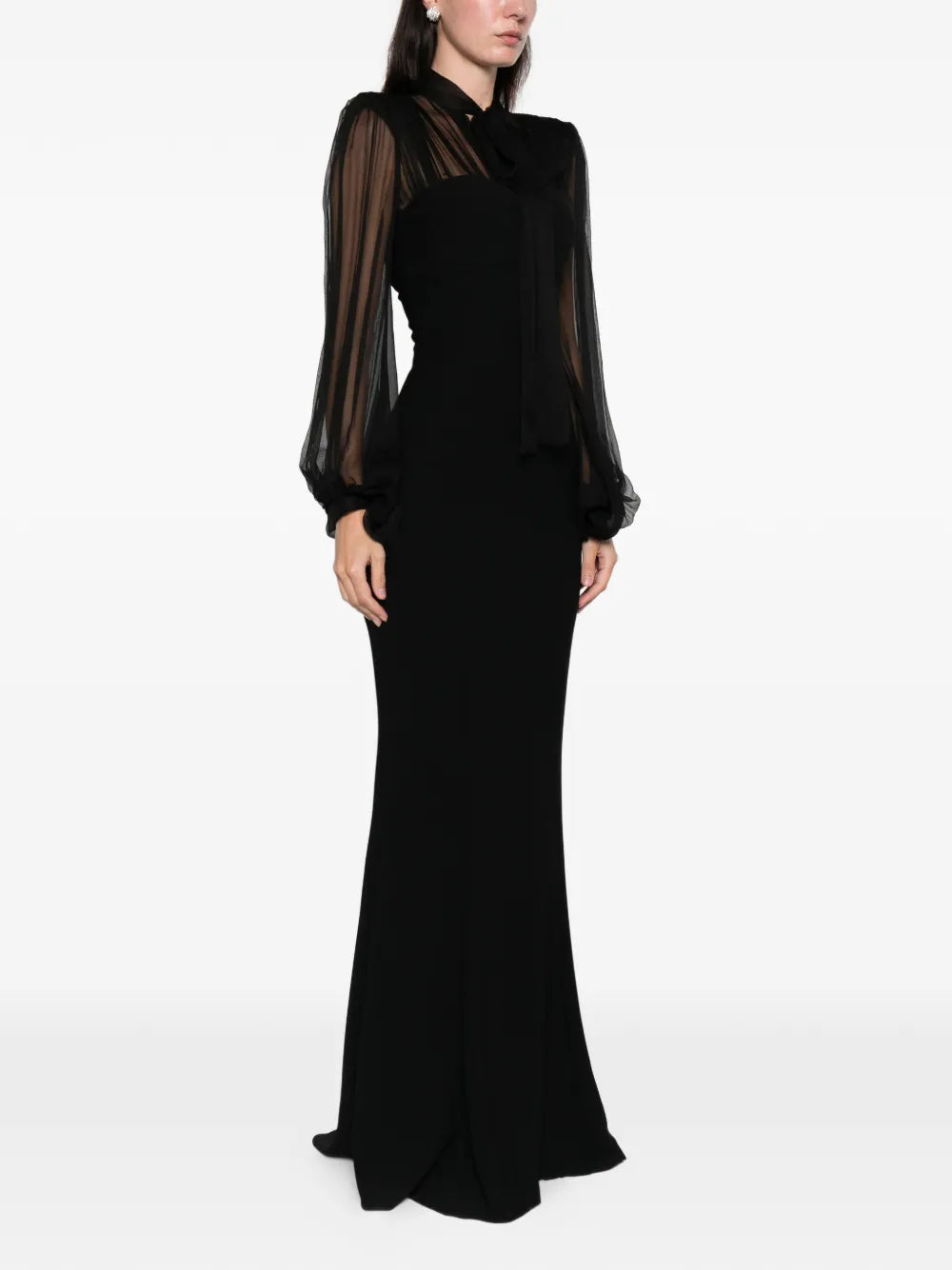 Margot long-sleeve maxi dress