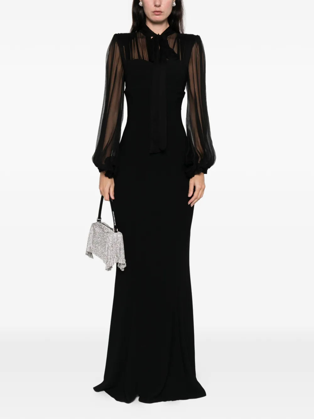 Margot long-sleeve maxi dress