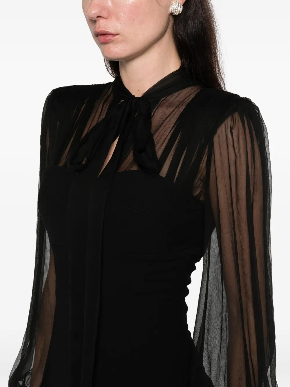 Margot long-sleeve maxi dress