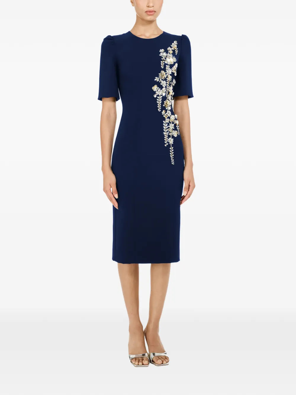 Roma embellished midi dress