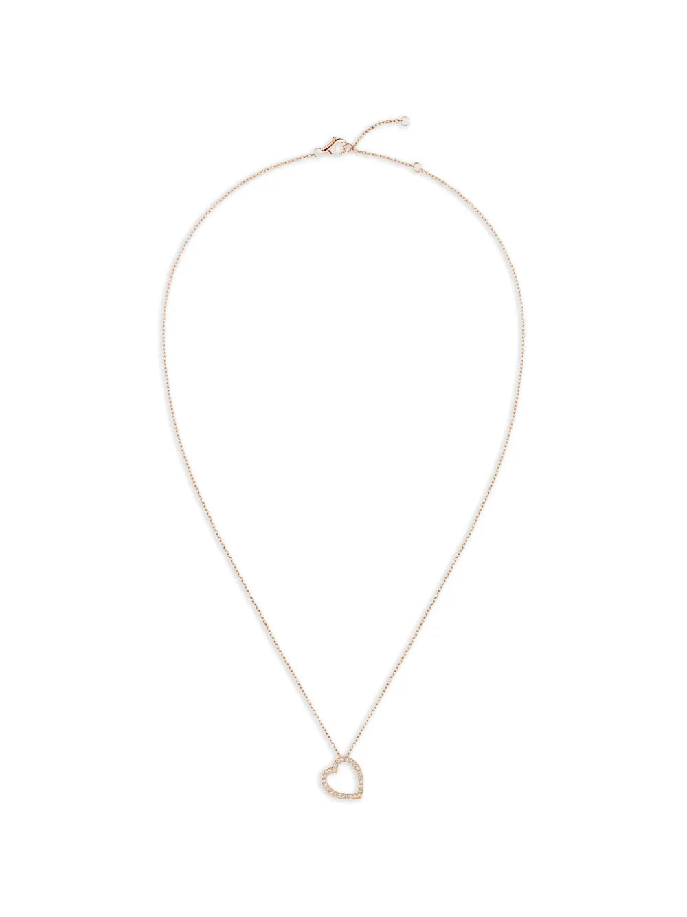 Antifer diamond heart pendant necklace