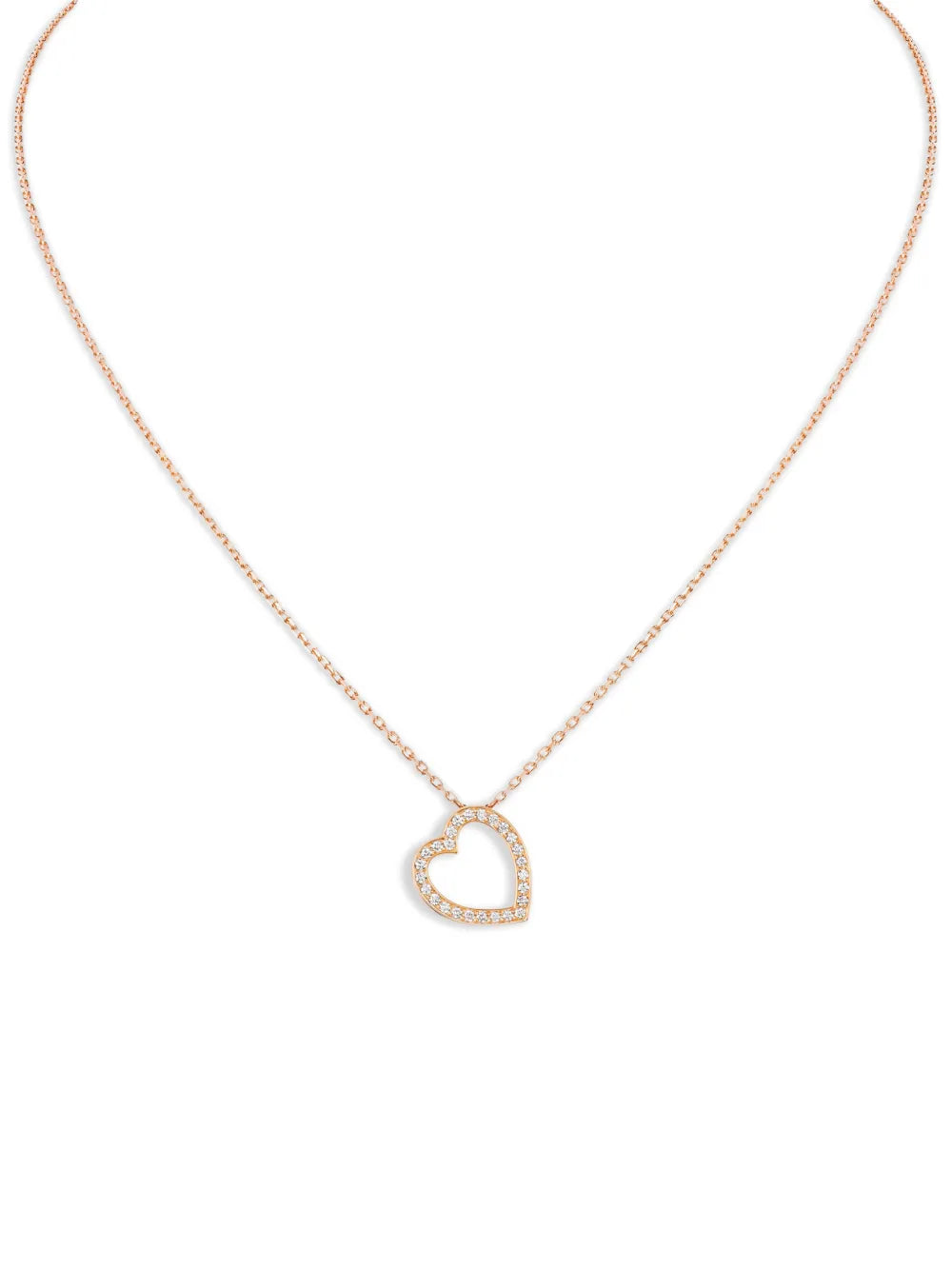 Antifer diamond heart pendant necklace