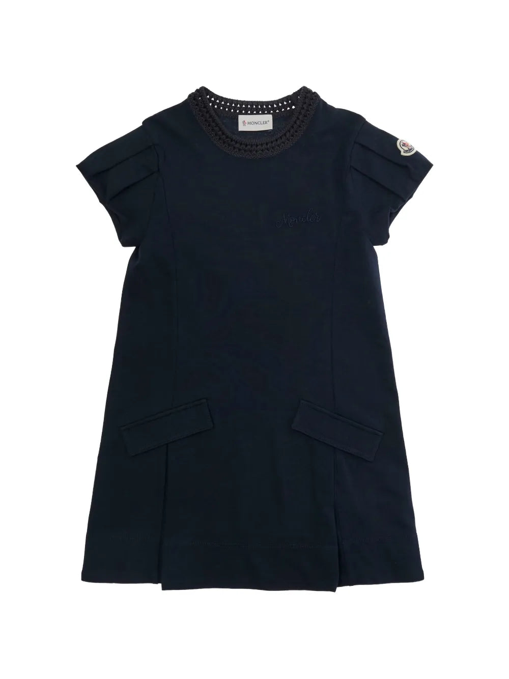 crochet collar pocket dress