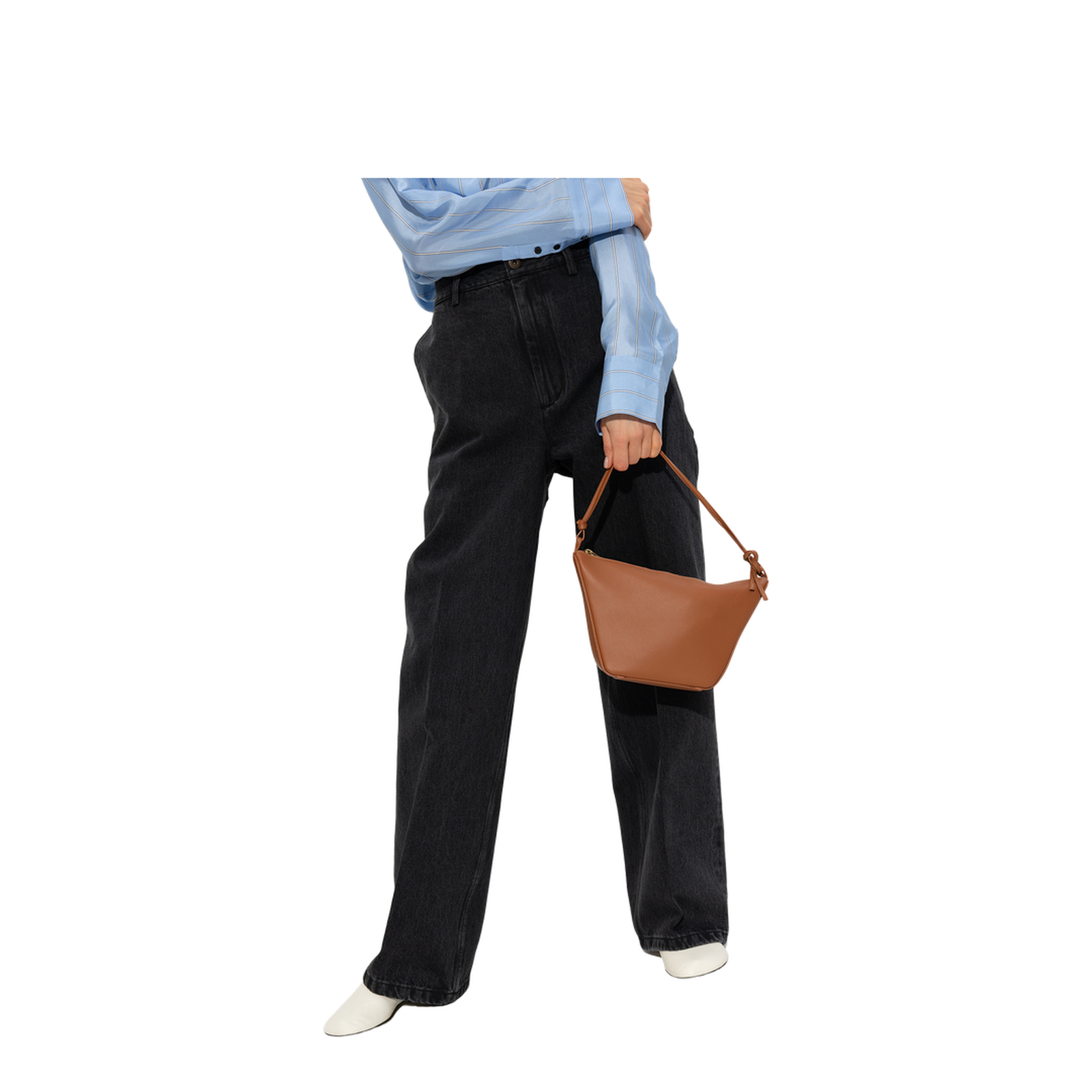 Hammock Mini Leather Shoulder Bag - Tan