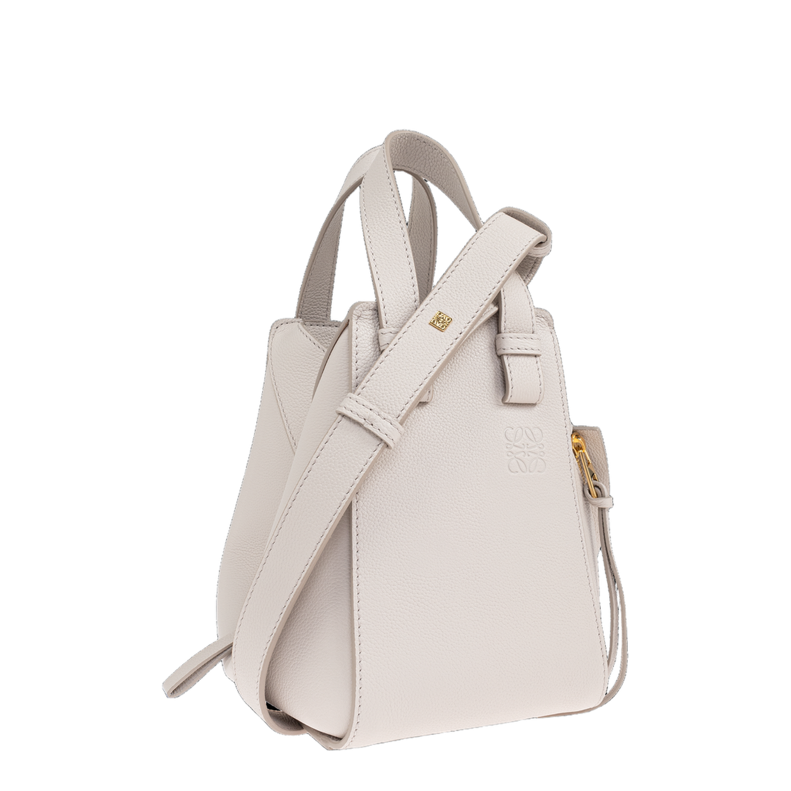 Hammock Leather Shoulder Bag - Light Ghost